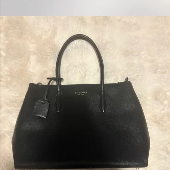 kate spade Black Pebbled Leather Tote - Picture 6 of 7